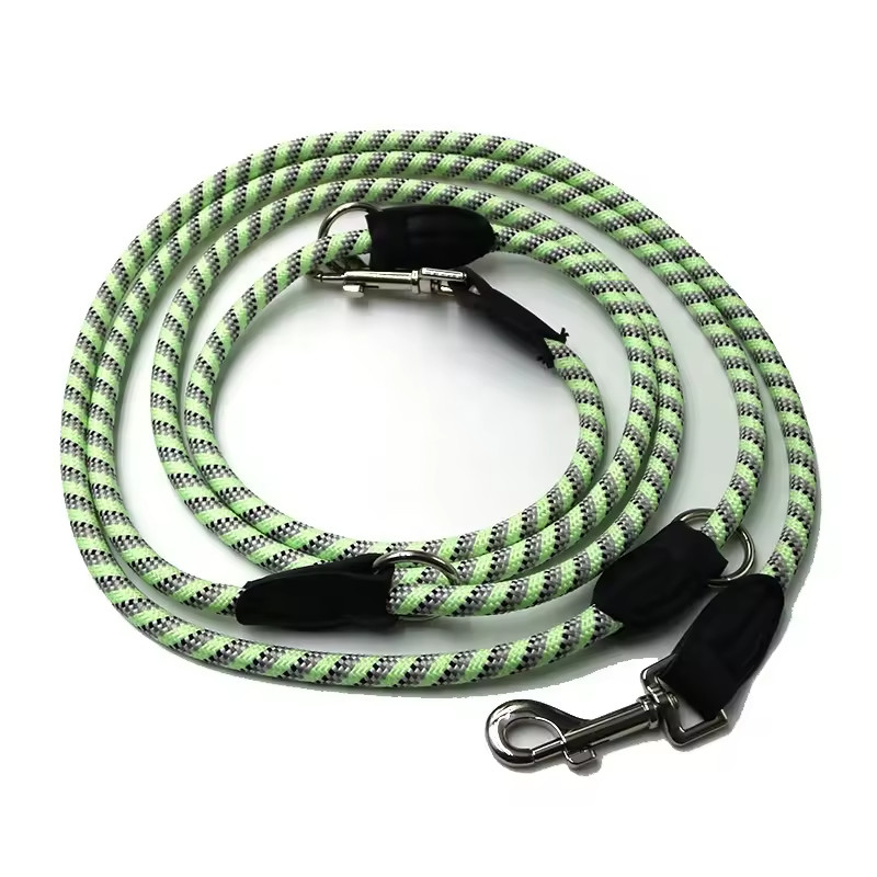Reflective Heavy Duty Nylon Dog Leash Hands Free Nylon Pet Leashes Solid With Adjustable Waist Belt