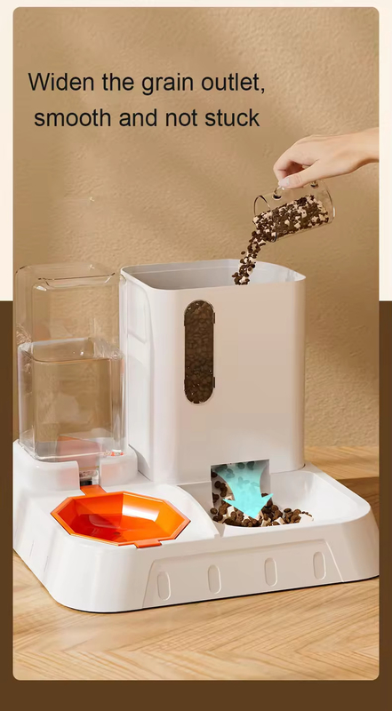 Outdoor 2 In 1 Pet Feeder Automatic Food And Water Dispenser Non Slip Eco Friendly