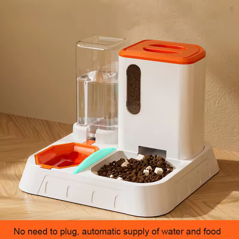 Outdoor 2 In 1 Pet Feeder Automatic Food And Water Dispenser Non Slip Eco Friendly