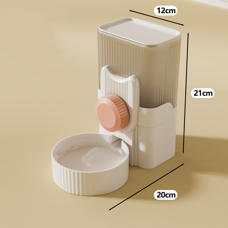 Cage Hanging Pet Feeder Plastic Hanging Water Dispenser Double Bowl For Cat And Dog