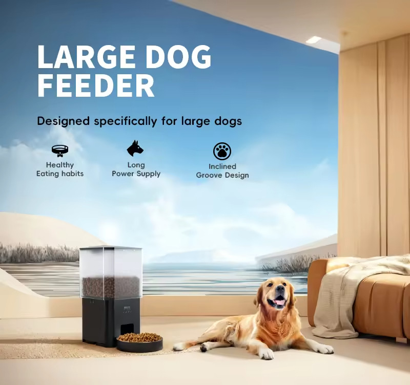 Remote Control Tuya Smart Pet Feeder Large Capacity Timed Dog Food Dispenser With Camera