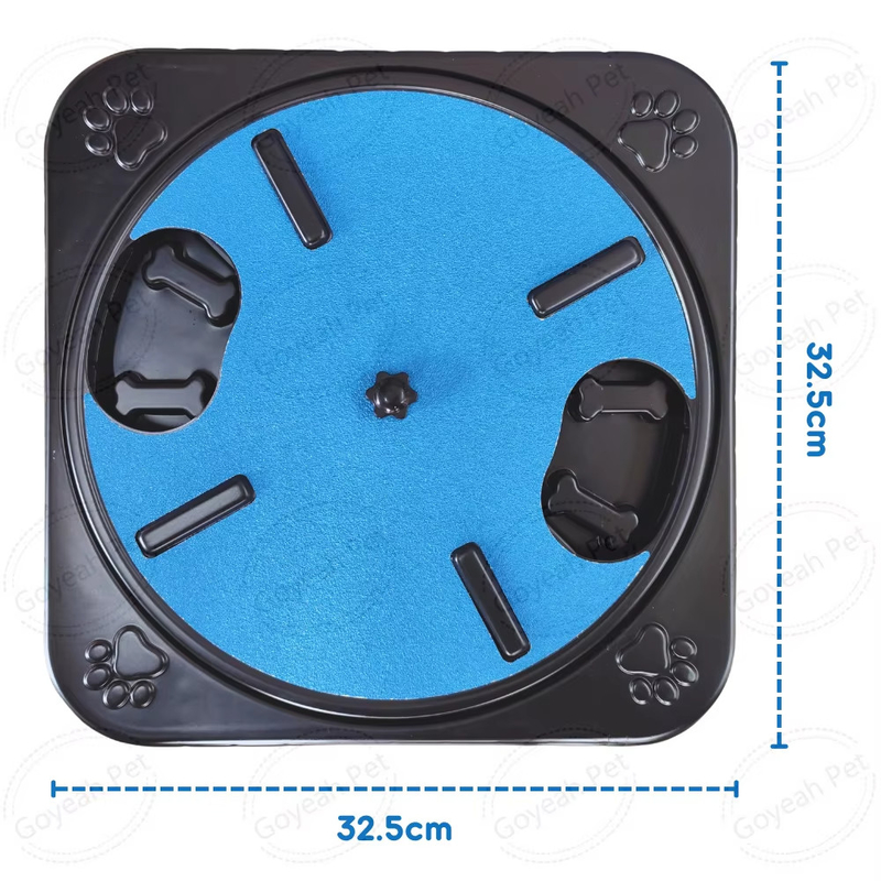 Rubber Pet Training Products 3 In 1 Dog Food Puzzle Toys Dog Nail File Scratch Board