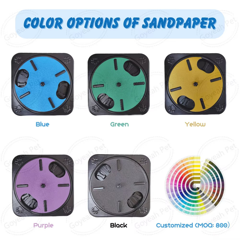 Rubber Pet Training Products 3 In 1 Dog Food Puzzle Toys Dog Nail File Scratch Board