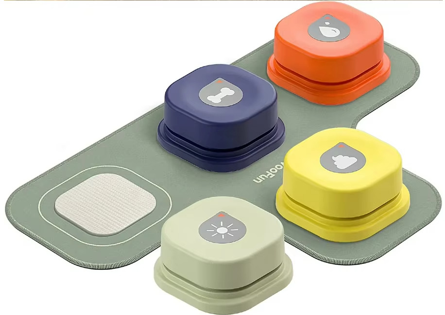 Customized Dog Communication Buttons Square Voice Recording Buttons For Dogs