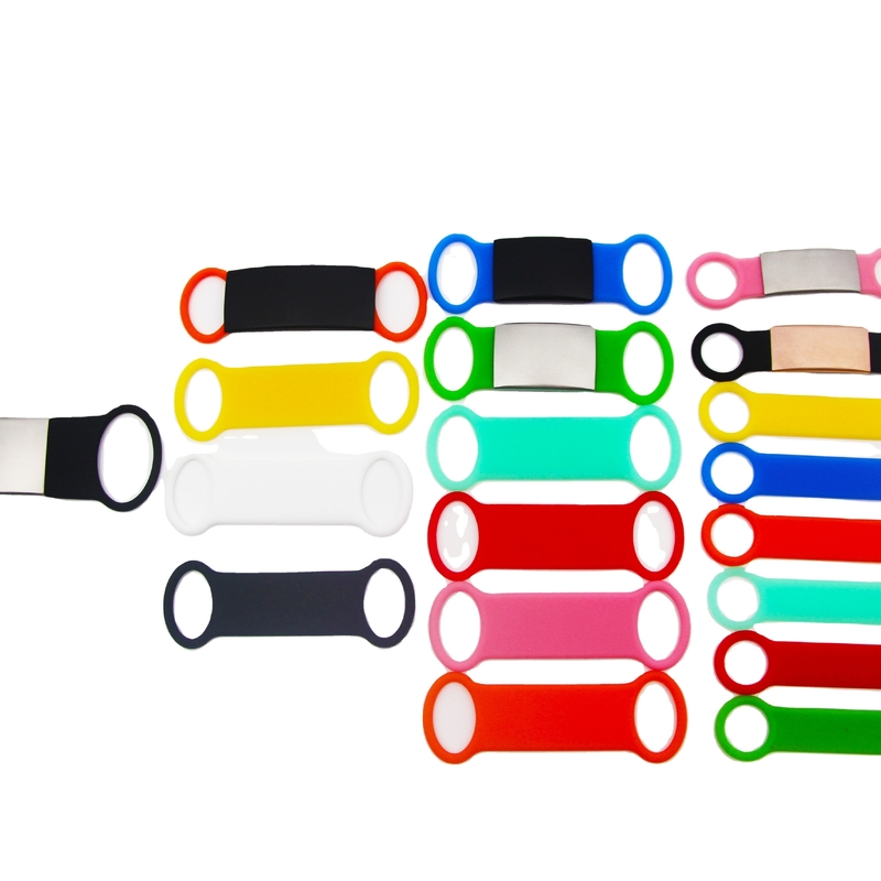 Stainless Steel Personalised Pet Tags Slide On Dog Collar Name Tags