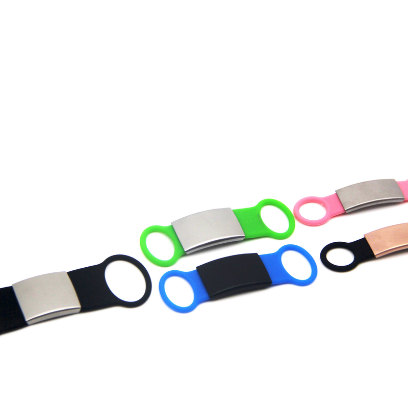 Stainless Steel Personalised Pet Tags Slide On Dog Collar Name Tags