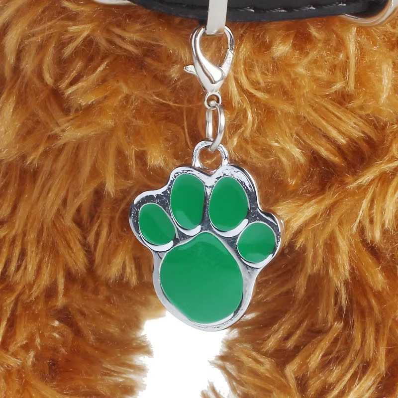 OEM / ODM Stainless Steel Pet Tags Paw Shape Dog Identity Tags