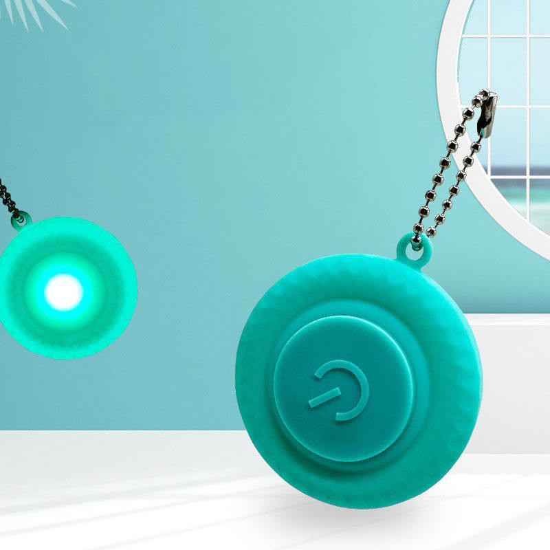 Clip On LED Flashing Dog Tag Silicone Light Up Dog Collar Tag Green