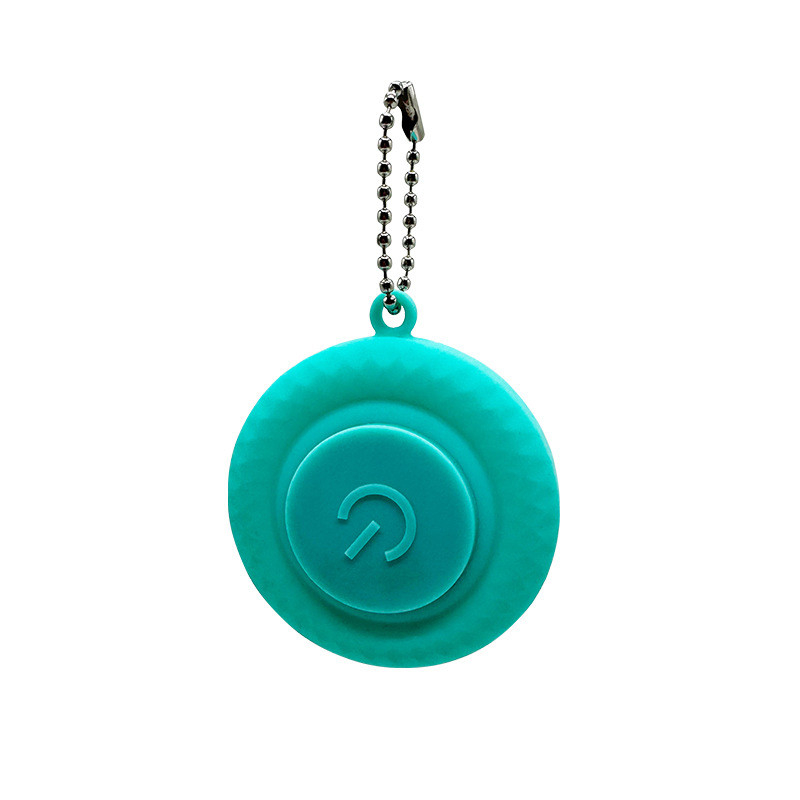 Clip On LED Flashing Dog Tag Silicone Light Up Dog Collar Tag Green