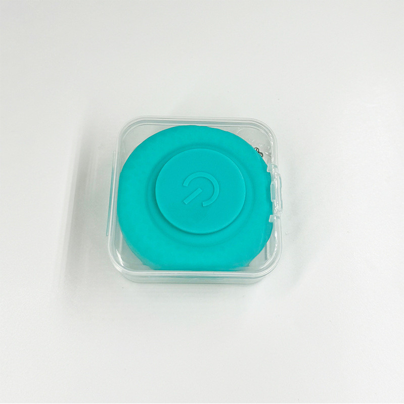 Clip On LED Flashing Dog Tag Silicone Light Up Dog Collar Tag Green