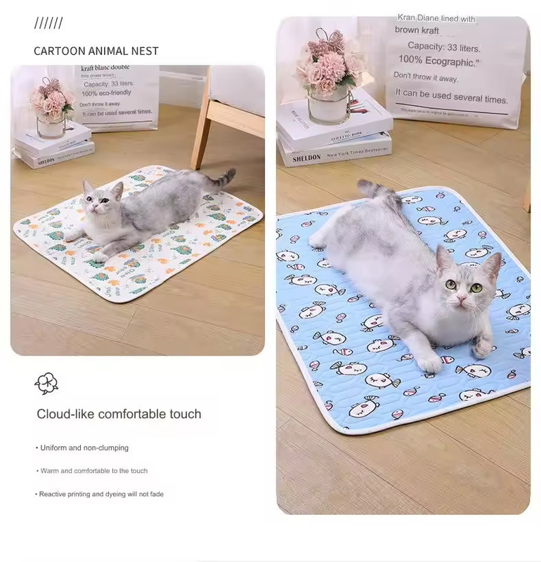 Summer Pet Cooling Mats Ice Silk Cool Pet Pad Customized Color