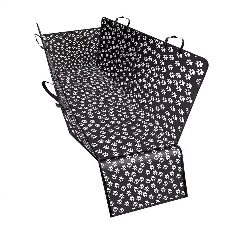 Customized Dog Back Seat Covers Durable Pet Car Seat Covers With Leash Folding Feeding Bowl