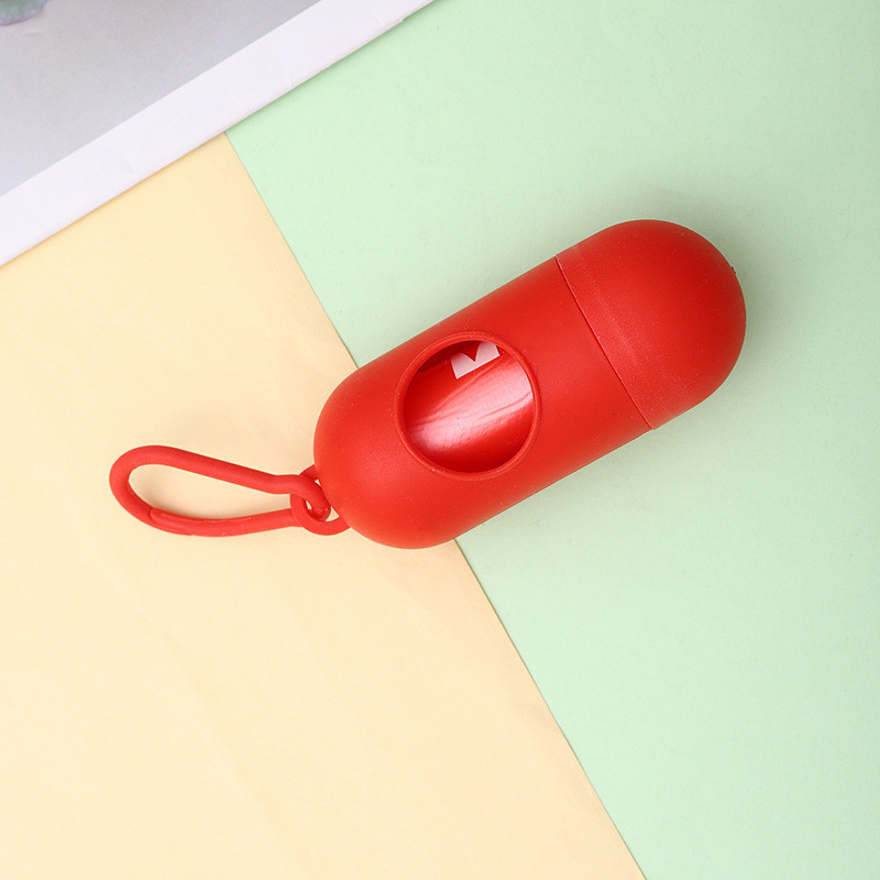 Plastic Dog Waste Bag Holders Customized Dog Poop Bag Carriers Colorful